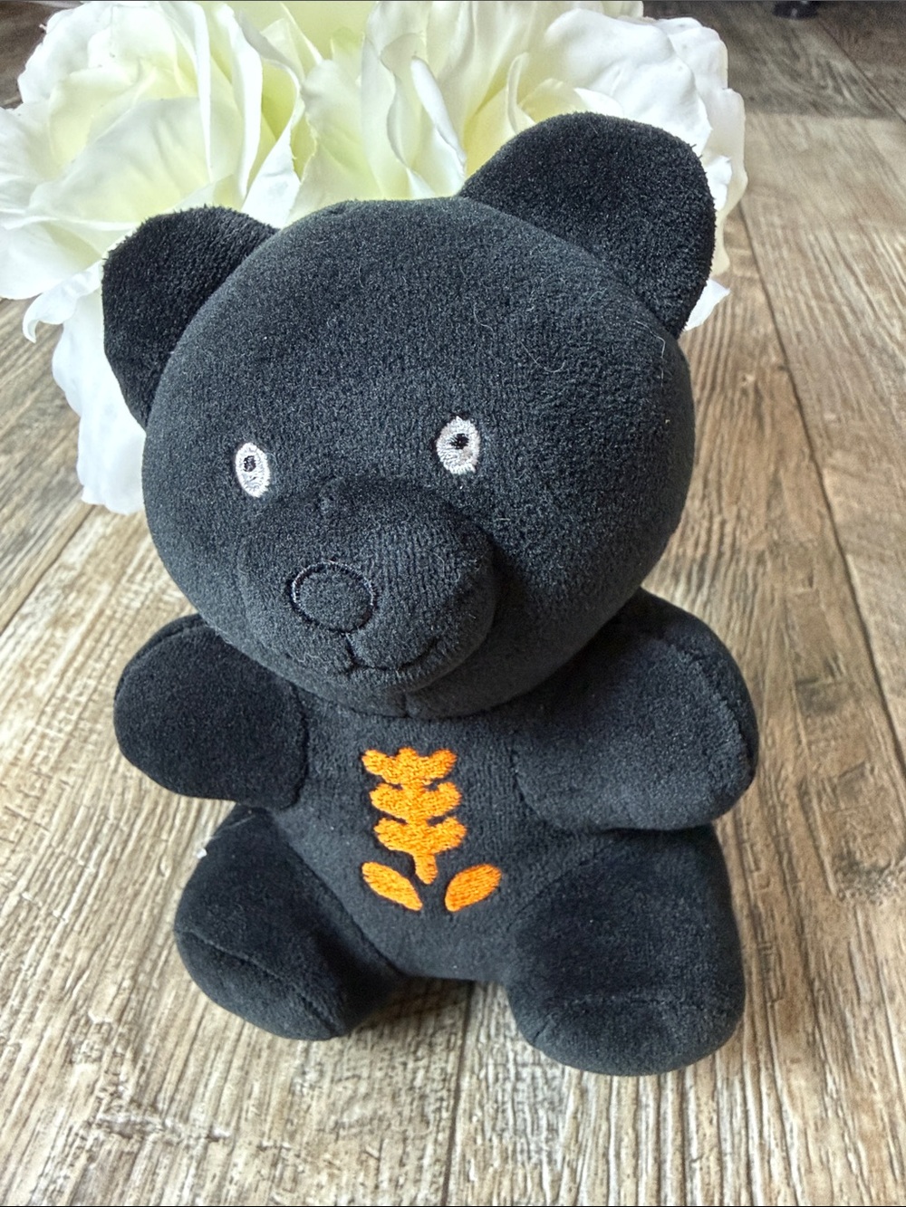 Halloween Skeleton Gummy Bear Stuffed Plush Way To Celebrate, Black, 6"